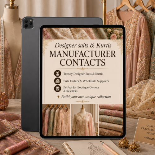Designer suits & Kurtis Manufacturer Contacts