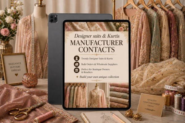 Designer suits & Kurtis Manufacturer Contacts